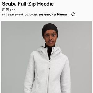 Lululemon Scuba Hoodie